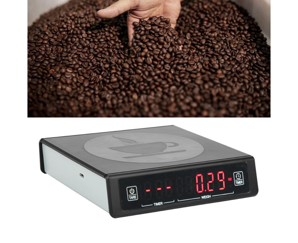 Black Coffee Baking Kitchen Electronic Scale Battery Rechargeable with Timing Function 3kg/0.1g โ image 3