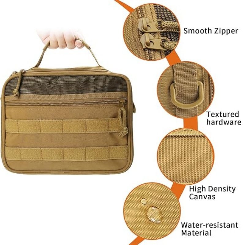 Multifunctional Hanging Toiletry Bag, 8-Compartment Storage, Waterproof and Portable, Essential for Travel and Home Use(black) — image 6