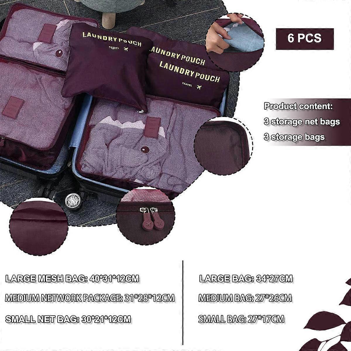 Mesh Packing Cubes for Luggage Stylish Travel Suitcase Organizer Set โ image 4