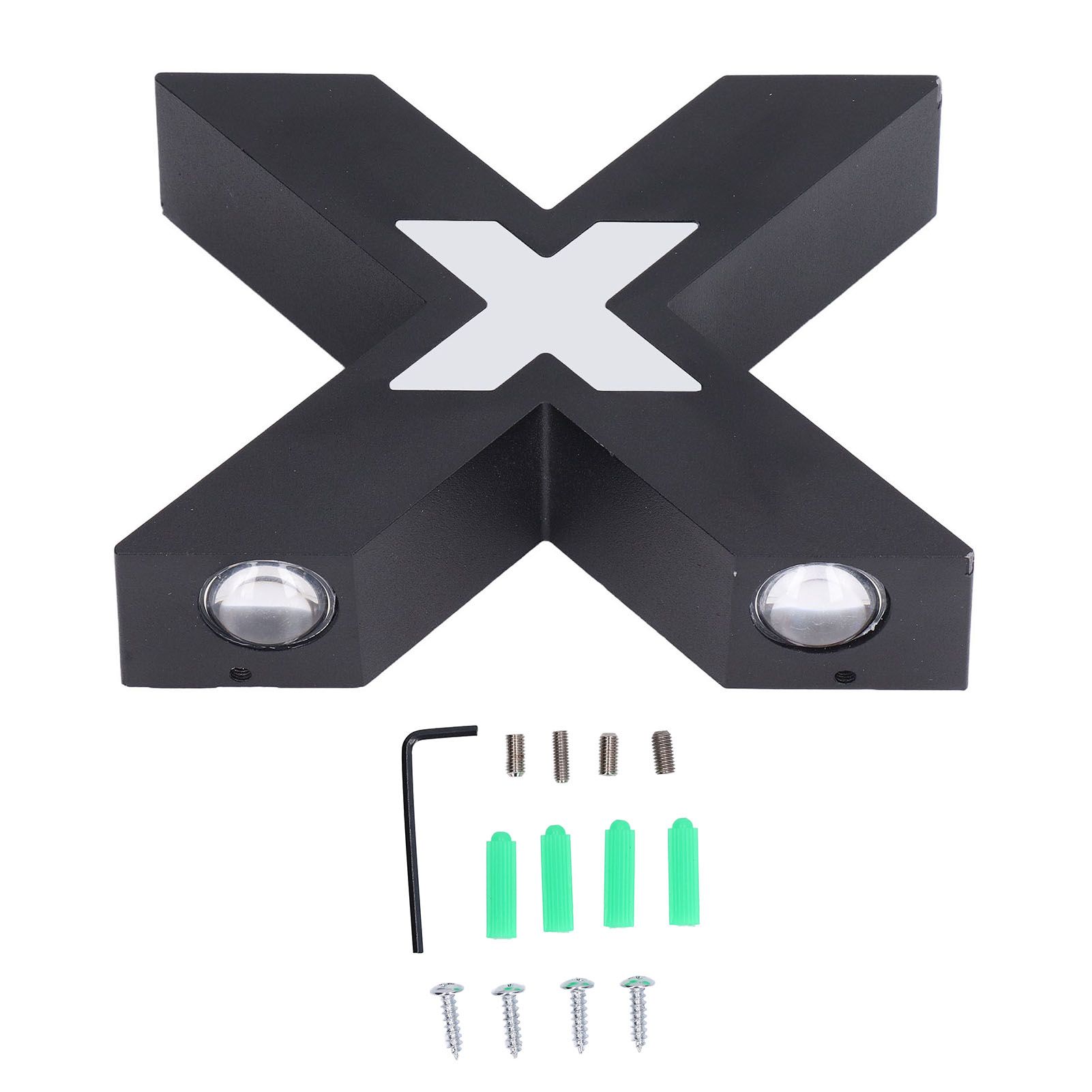 Wall Light IP65 Waterproof X Shaped 7W Aluminum Wall Mount Lamp for Corridor 85‑265V — image 2