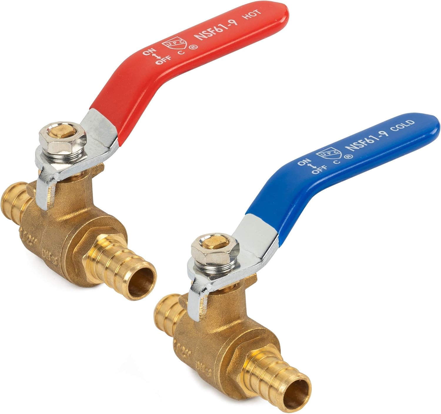 1/2 Inch Pex Full Port Shut Off Ball Valve + 3/4 Inch Pex Full Port Shut Off Ball Valve Hot and Cold — image 2