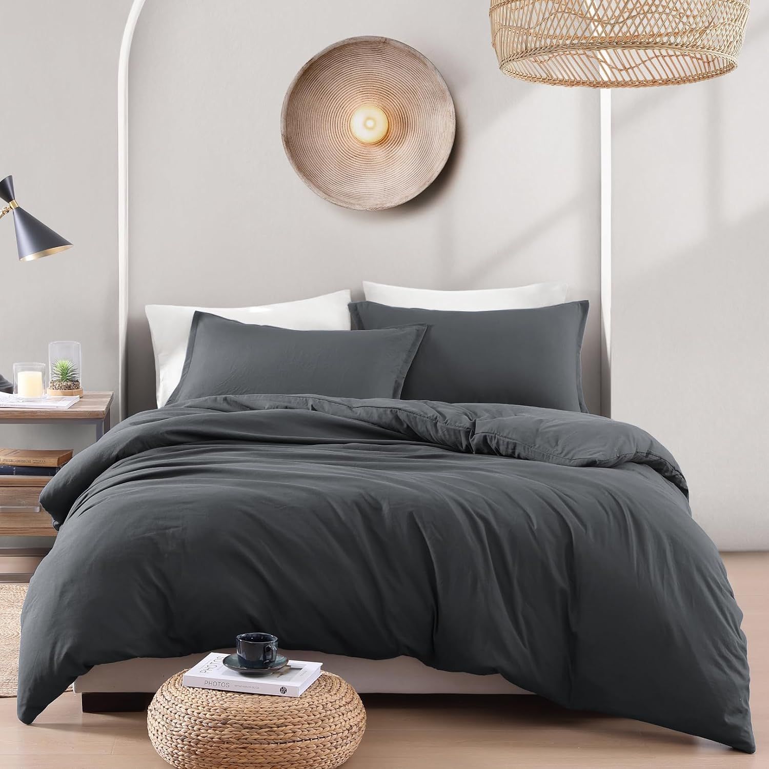Hotel Soft Microfiber Duvet Cover Set-2000TC Quilt Cover Set & Pillowcases -1 Donna Cover Zipper Closure & 1 x Pillowcases-Breathable Bedding - Wrinkle, Fade — image 6