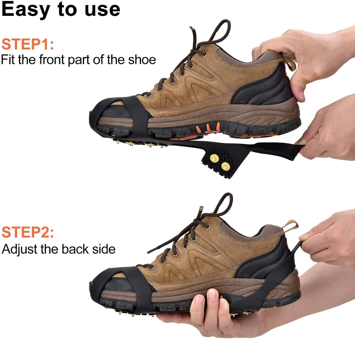 Ice Snow Grips Over Shoe/Boot Traction Cleat Spikes Anti Slip Footwear โ image 3