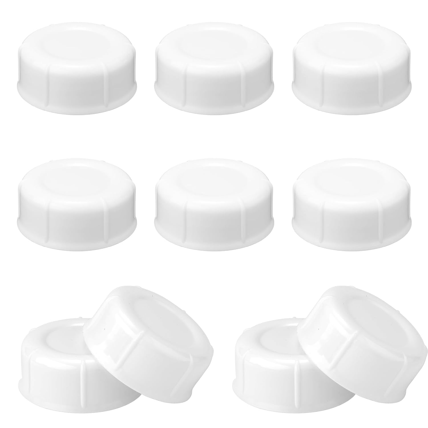 10pcs Narrow Baby Bottle Caps for Dr Brown & Medela Bottles, BPA Free Travel and Storage Baby Bottle Lids Replacement Parts with Sealing Gasket for Ameda Baby