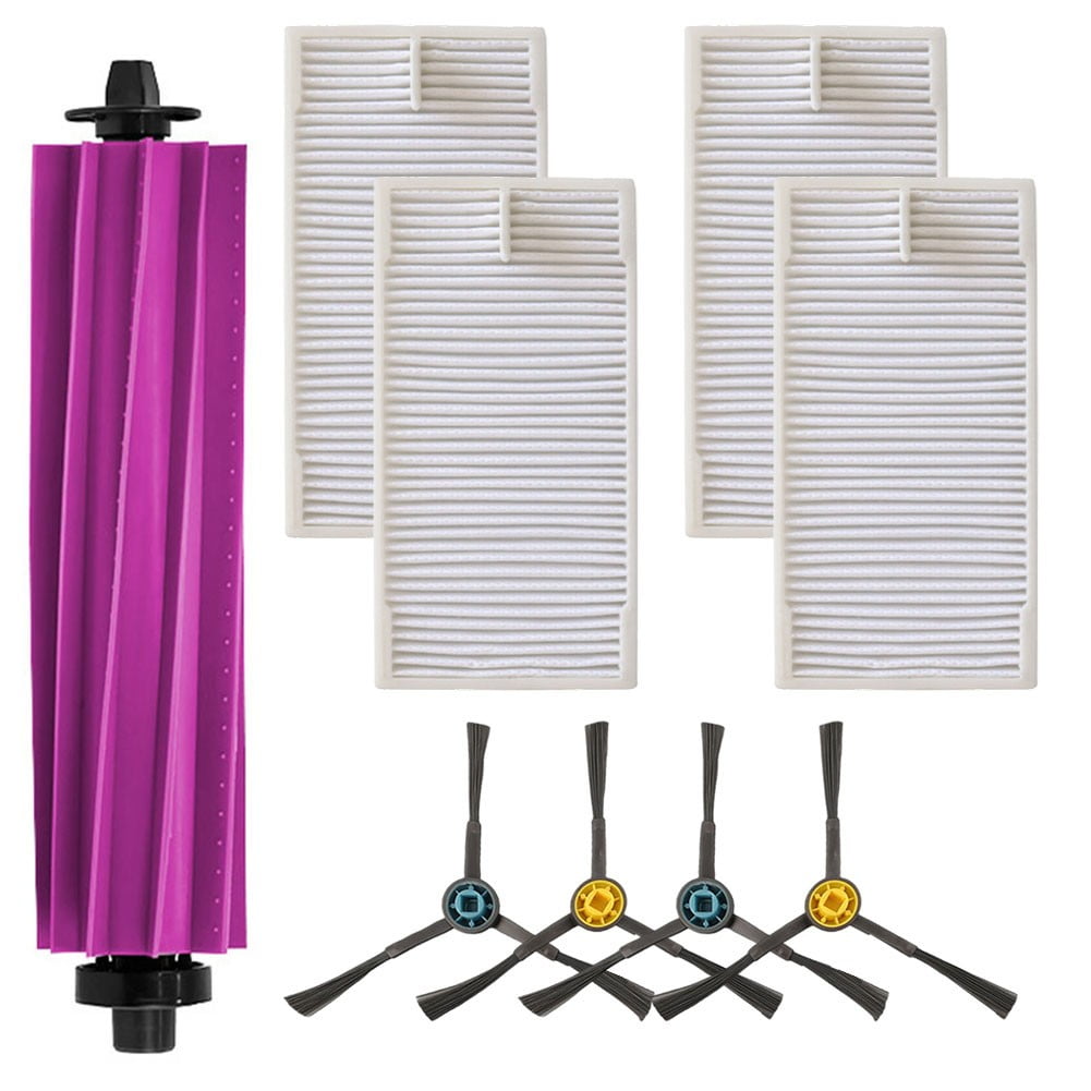 Main Brush and Side Brush Filter Set for Eureka E20 Plus Vacuum Cleaner Parts, for Home Cleaning and Routine Maintenance