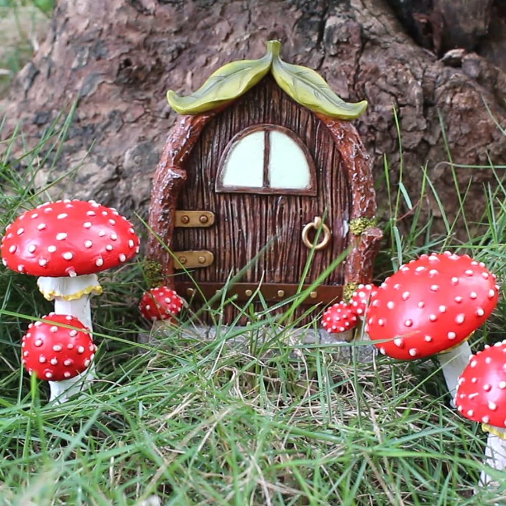 Outdoor Statues Fairy Garden Decoration,Outdoor Art Yard Garden Gnomes Tree Face Figurine Indoor Decoration Garden Statue — image 3