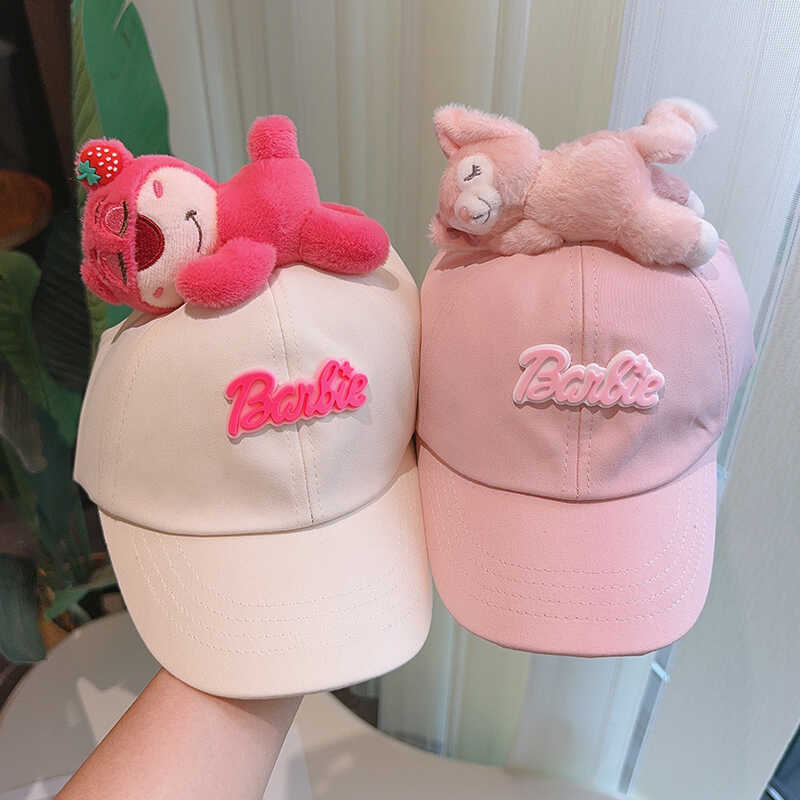 Cute Plush - Decorated Baseball Cap(khaki) — image 2