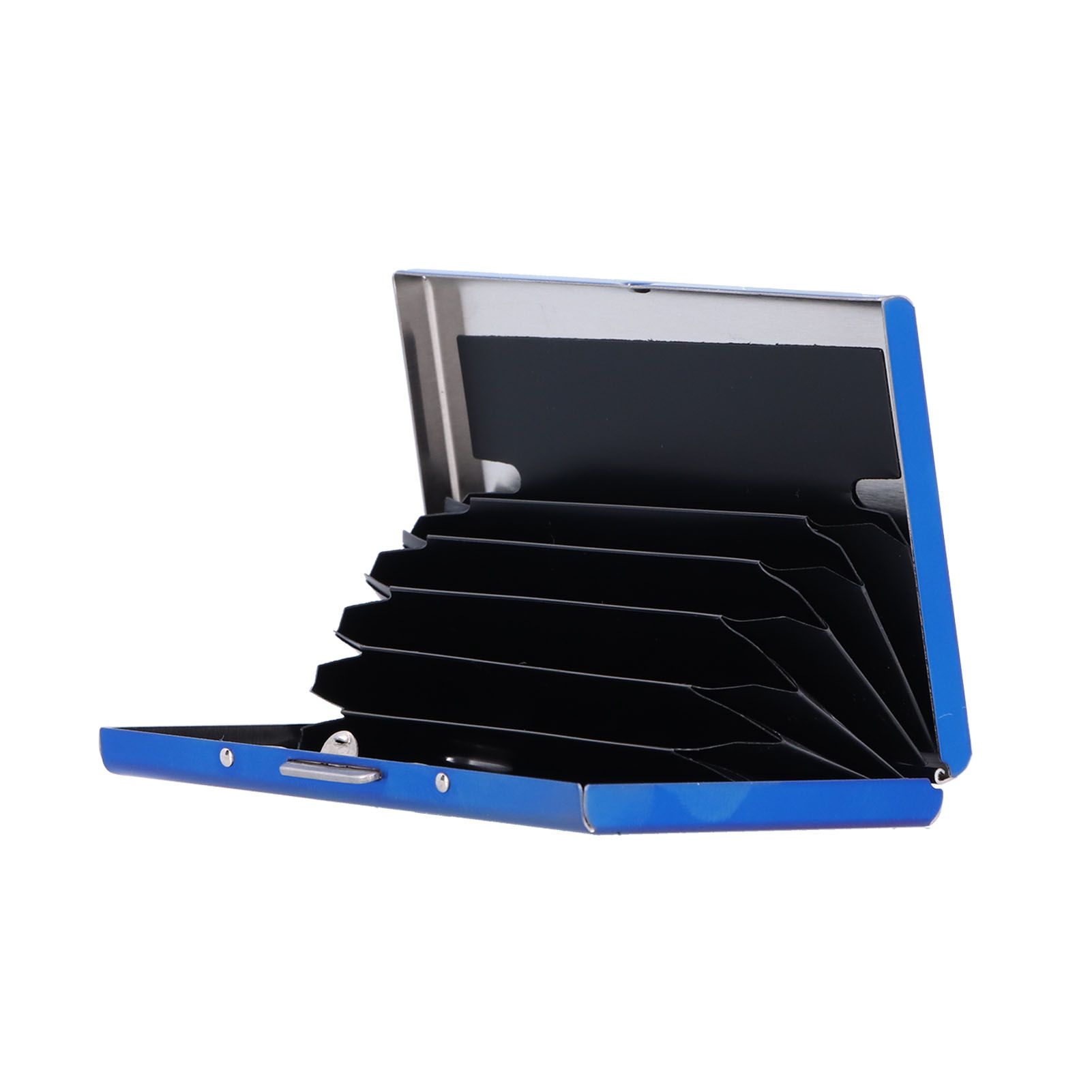 Credit Card Holder Protector Stainless Steel Credit Card Wallet Business Card Case for Men and WomenBlue โ image 6