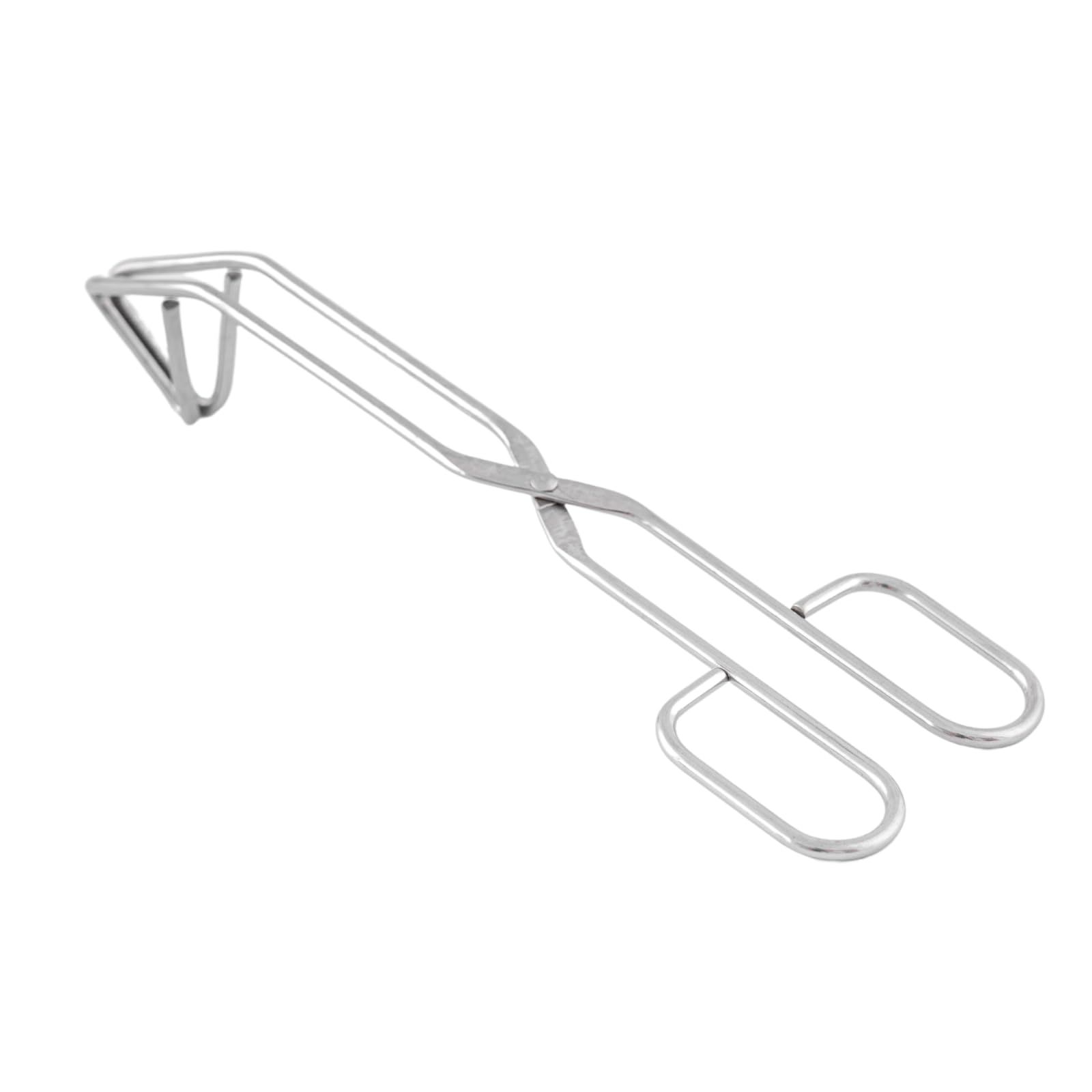 Food Tong, SUS304 Food Grade Stainless Steel Kitchen Serving Scissor Tong for Cooking, Barbecue, Baking, Grilling