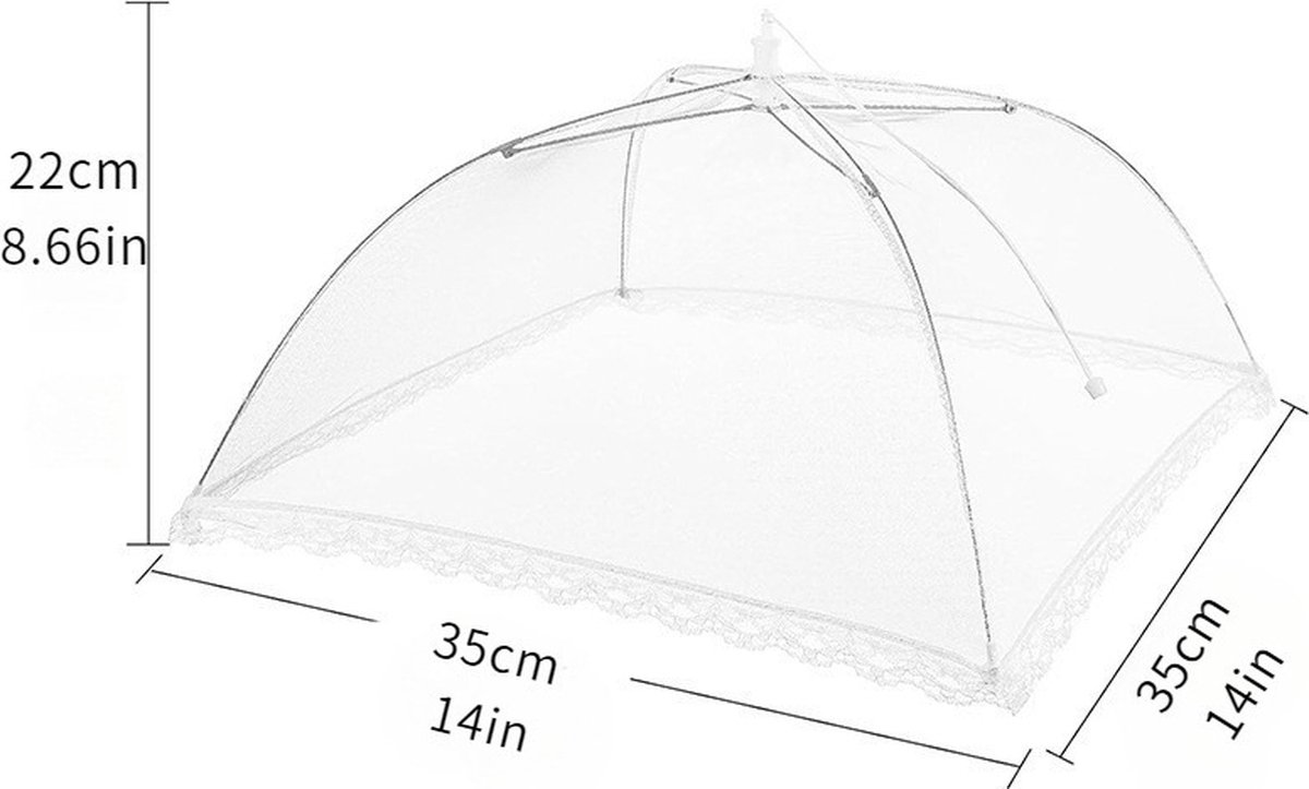 Fly Covers - Foldable Fly Covers 2 Pieces - Fly Cover - Flystopper - Foodcover - Pop Up Insect Net - Fly Covers/Insect Covers - For Barbecues, Picnics and — image 5