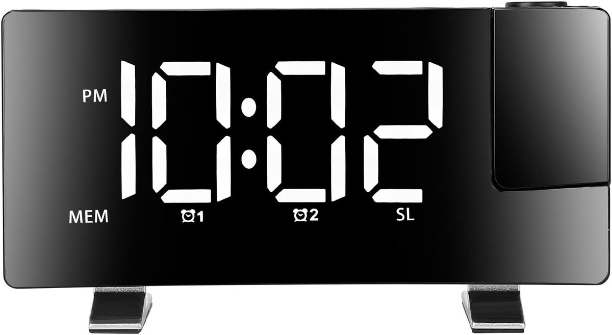 Alarm clock - radio - clock - Projection alarm clock - Digital alarm clock - Projection clock - Alarm Clock radio - digital clock - projection clock — image 2