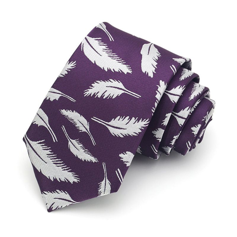 2PCS Men Floral Ties Woven Classic Necktie Set Formal tie Pocket Square for Wedding with Handkerchief Gift — image 3