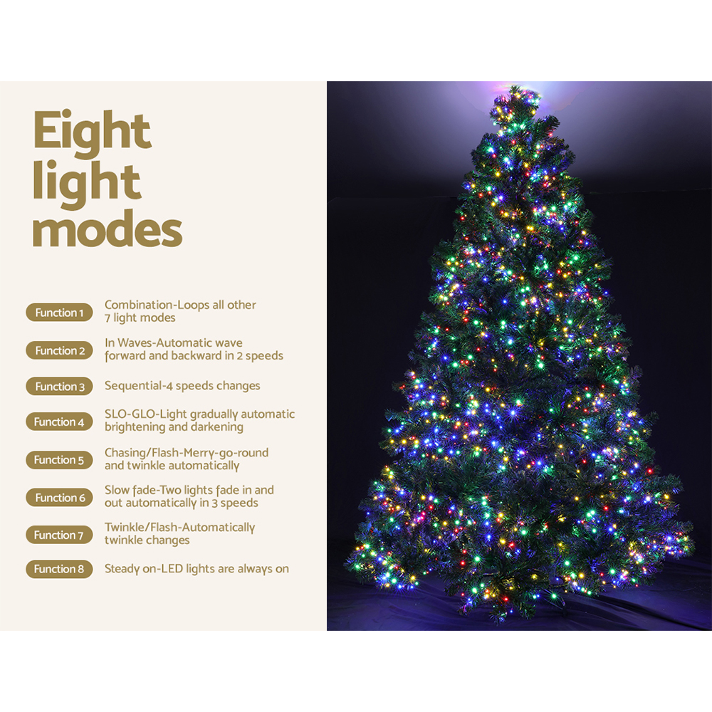 Jingle Jollys Christmas Tree 2.1m Xmas Tree Decor 2800 LED Lights 8 Modes — image 6
