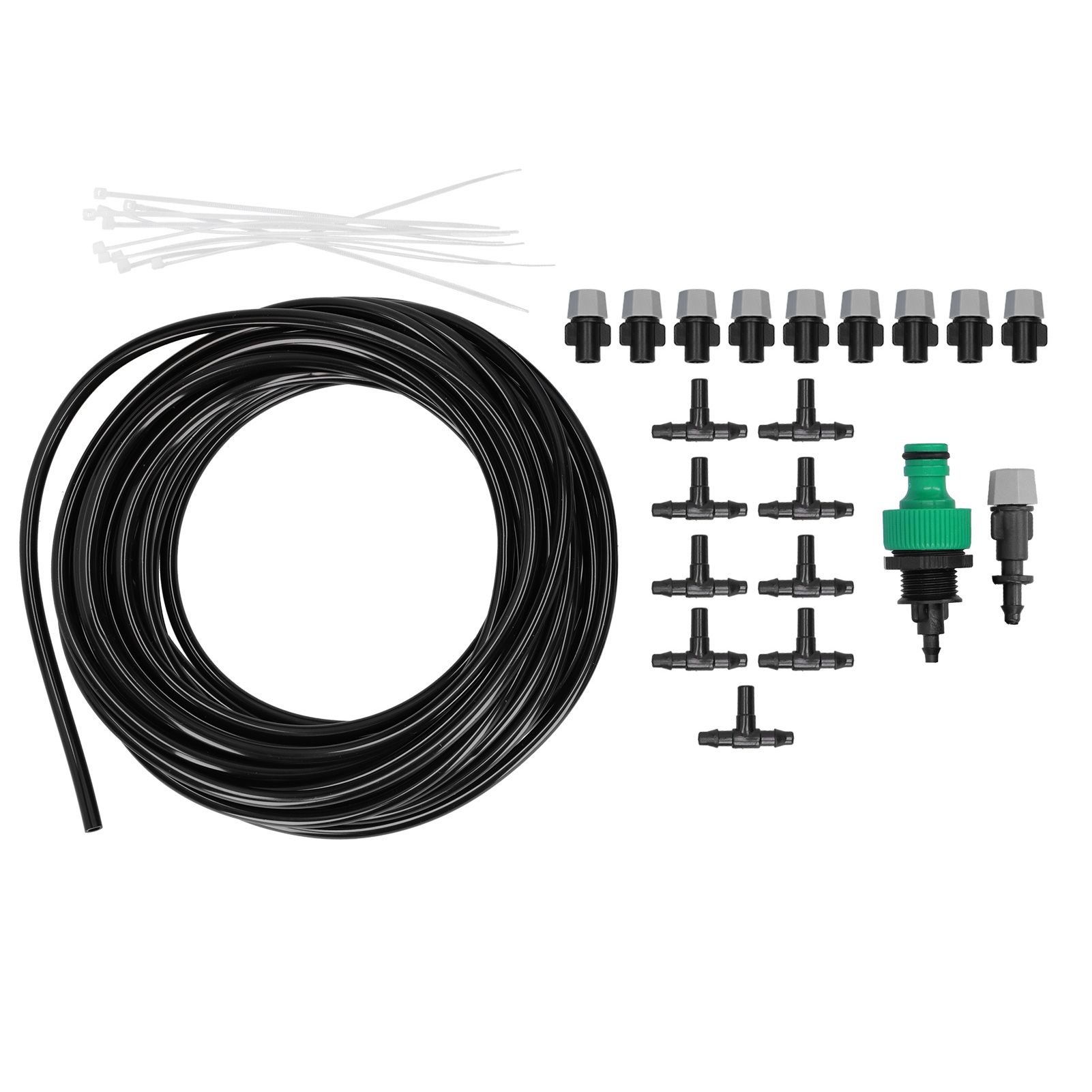 Automatic Garden Water Misting Cooling System Sprinkler Nozzle Hose Micro Irrigation Set β image 4