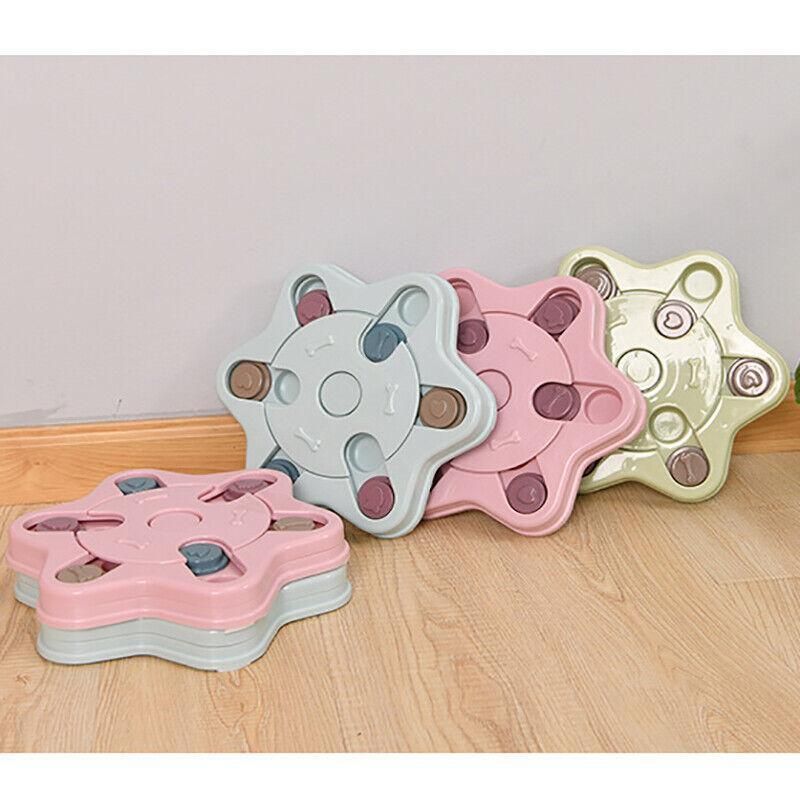 Dog Treat Dispenser Food Puzzle Toy Interactive Training Feeder Pet Supply Bowl - Claw-Blue — image 4