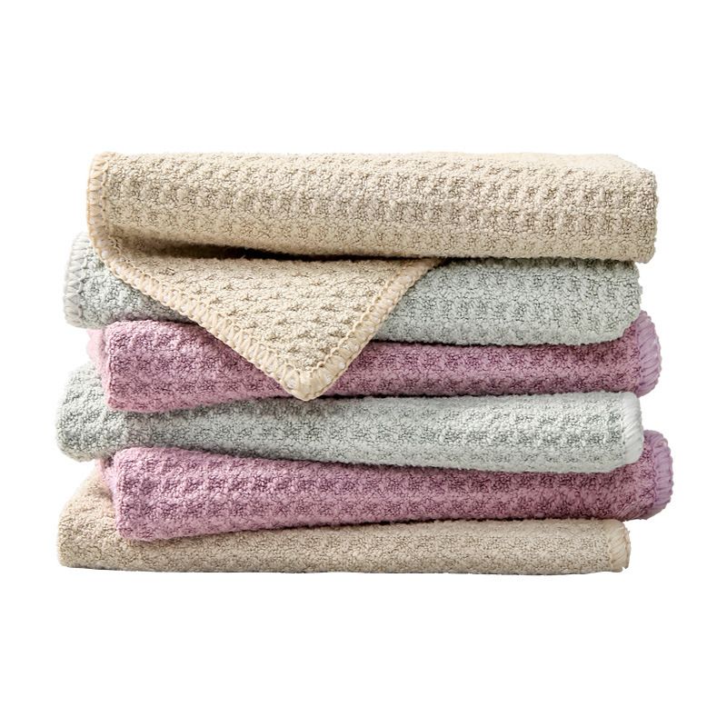 6 Pack Khaki Microfibre Cleaning Cloths - 30 x 40 cm Waffle Texture Absorbent Reusable Cloths for Kitchen, Bar, Benchtop and Everyday Cleaning — image 5