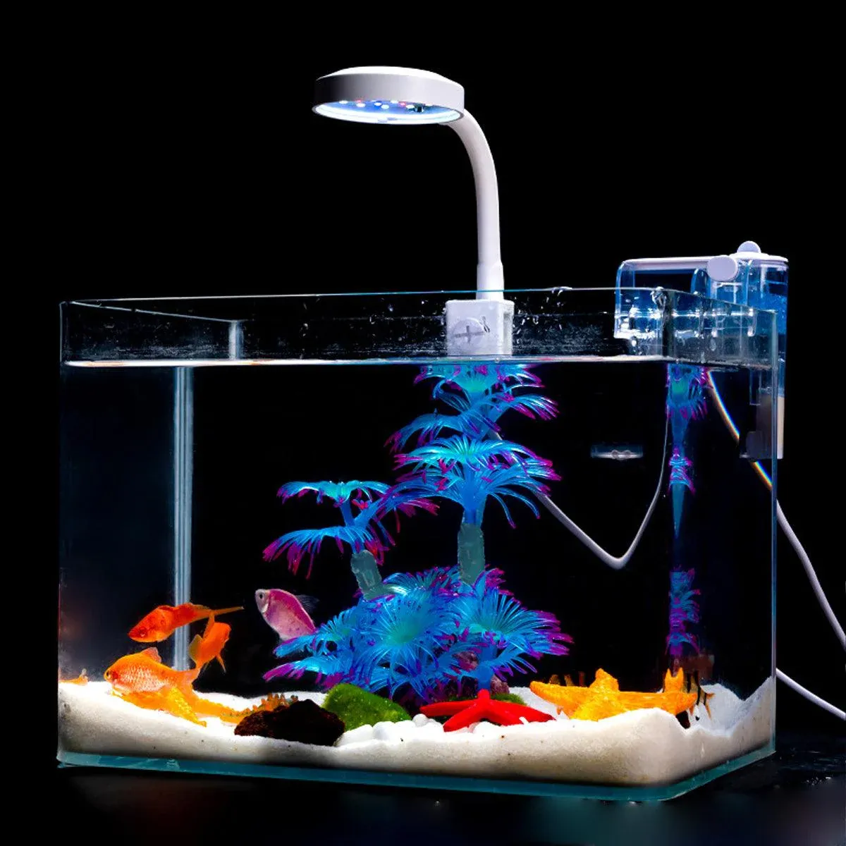 Soft Silicone Coral Aquarium Decoration Odor-Free Fish Tank Scenery Simulation - Red — image 5