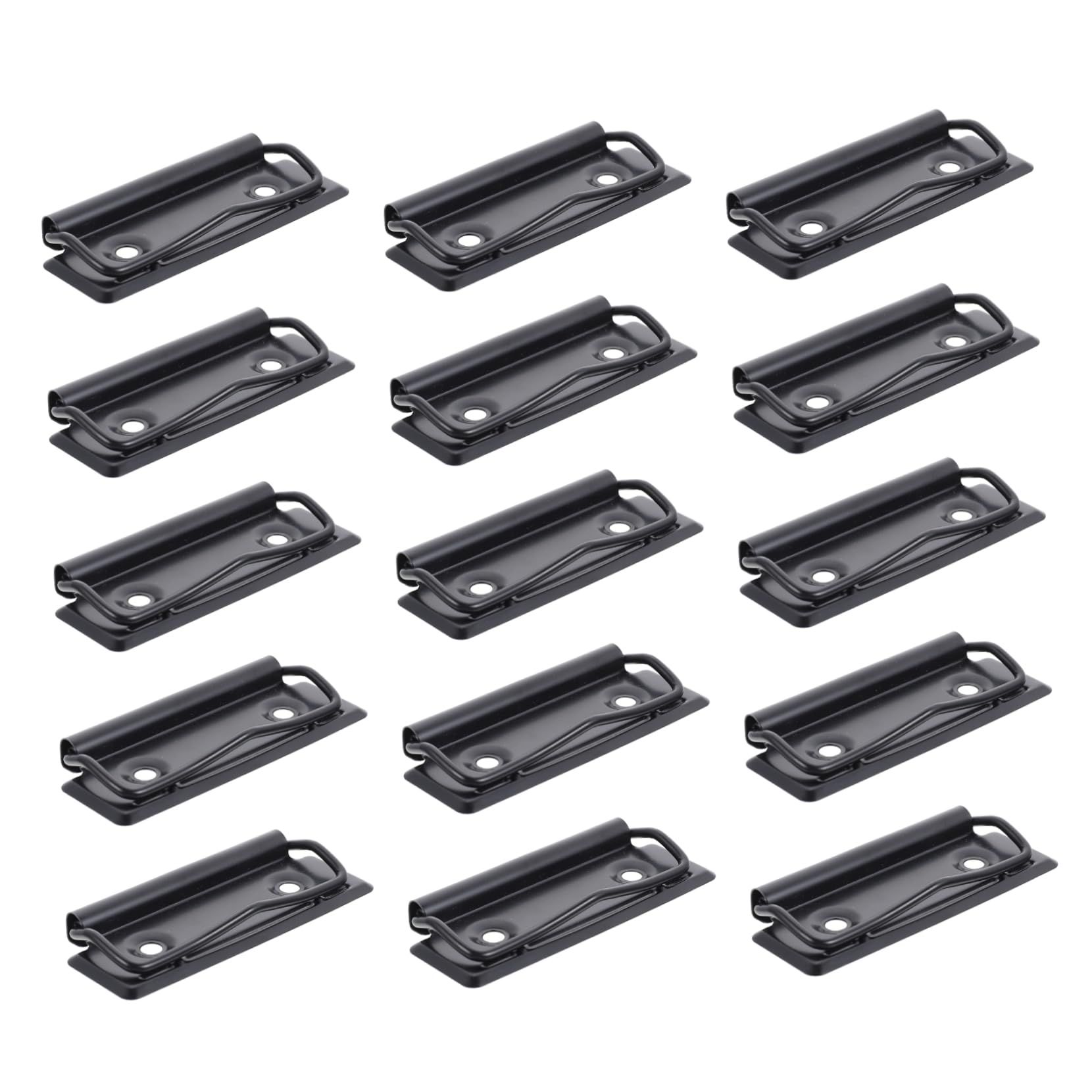 15pcs Stationery Plate Holder Metal Clipboard Office File Folders Stainless Steel Clips Stainless Clipboards Clips