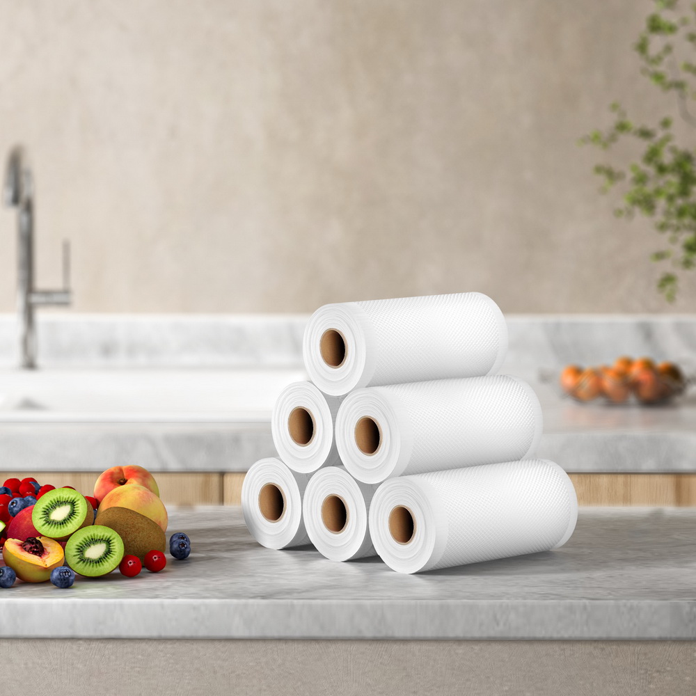 6 Rolls Food Vacuum Sealer Bags Storage Saver Heat Sealing Bag Pack 15CMX6M — image 4