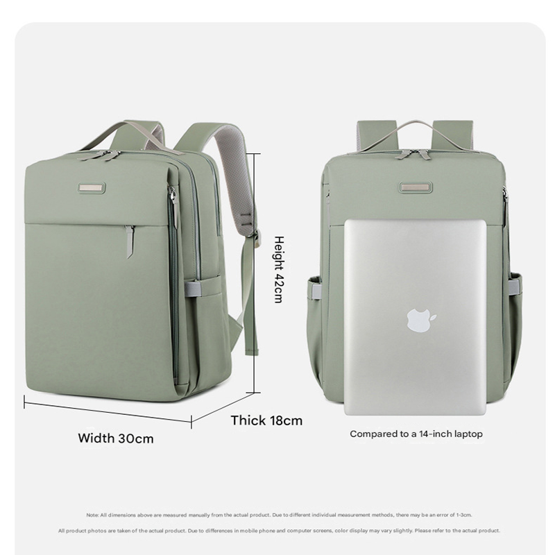 Dark grey Large Capacity Airbag Backpack Multi-Compartment Laptop Backpack Travel Business Bag — image 4