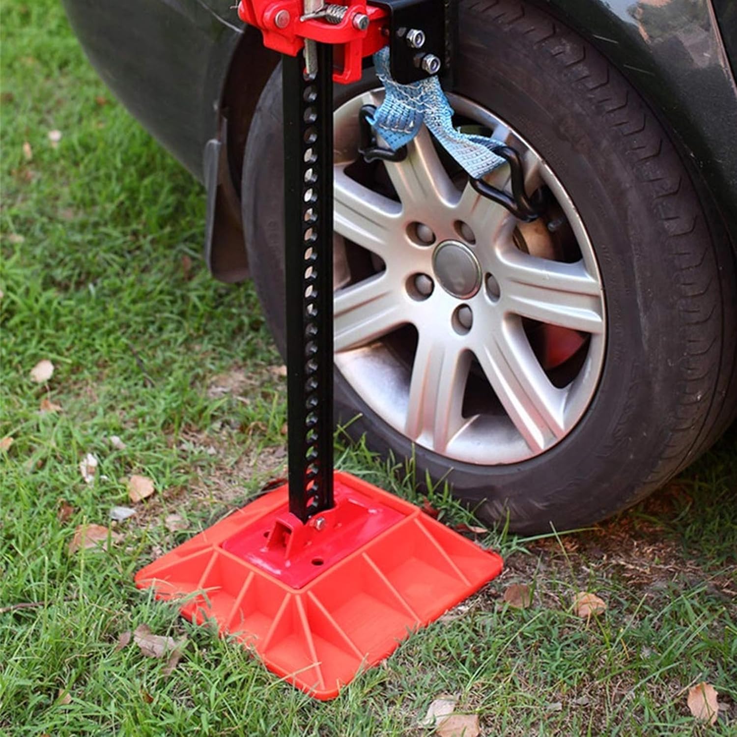 11.5" x 11.5" Off-Road Hi-Lift Jack Base and Stabilizer - Keep Jacks from Sinking with Heavy-Duty Plastic Jack Stand Base for Lifting Jacks and Farm Jacks with — image 5