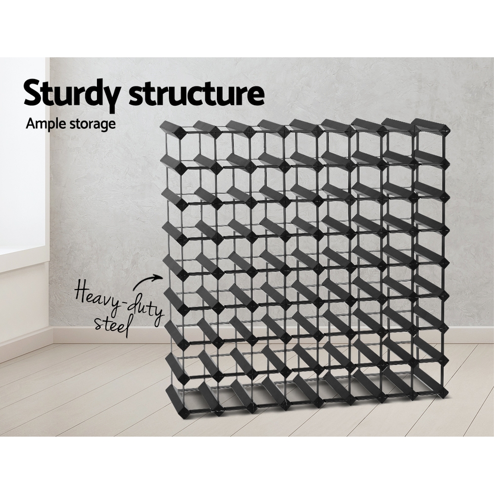 Artiss Wine Rack 72 Bottle Black โ image 4