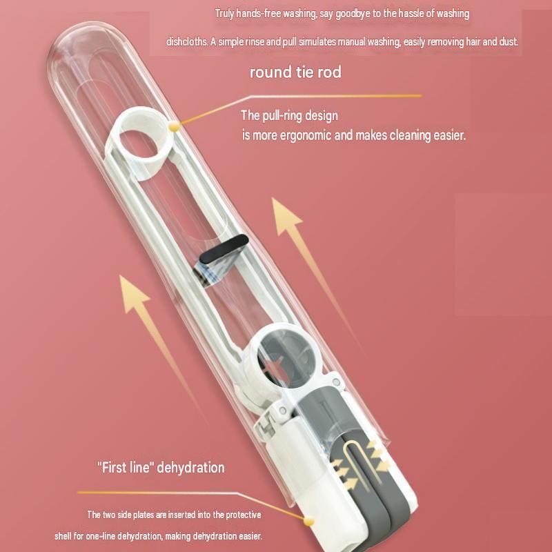 Mini Handheld Foldable Mop WIth ABS Handle and 1 Sponge Head- Hand-Free Squeeze Design - Compact Desktop Cleaner for Kitchen and Bathroom โ image 6