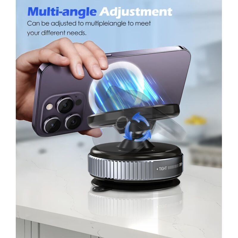 Magnetic Suction Cup Car Phone Holder Compatible with MagSafe Black, for Mirror and Glass and Gym โ image 4
