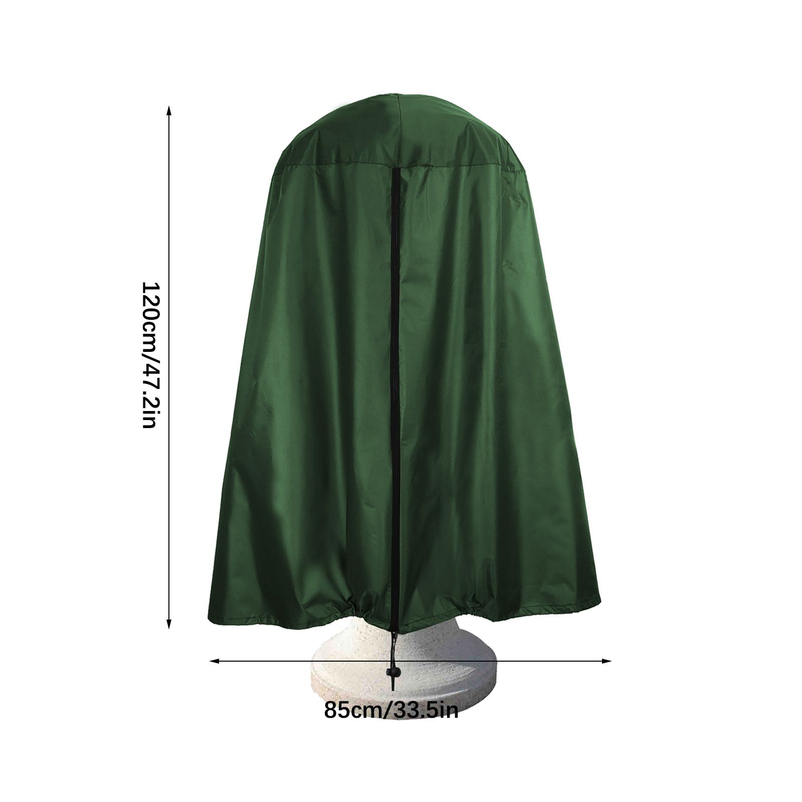 Garden Fountain Statue Protective Cover Silver Coated Oxford Cloth Waterproof Windproof Fountain Protector — image 6