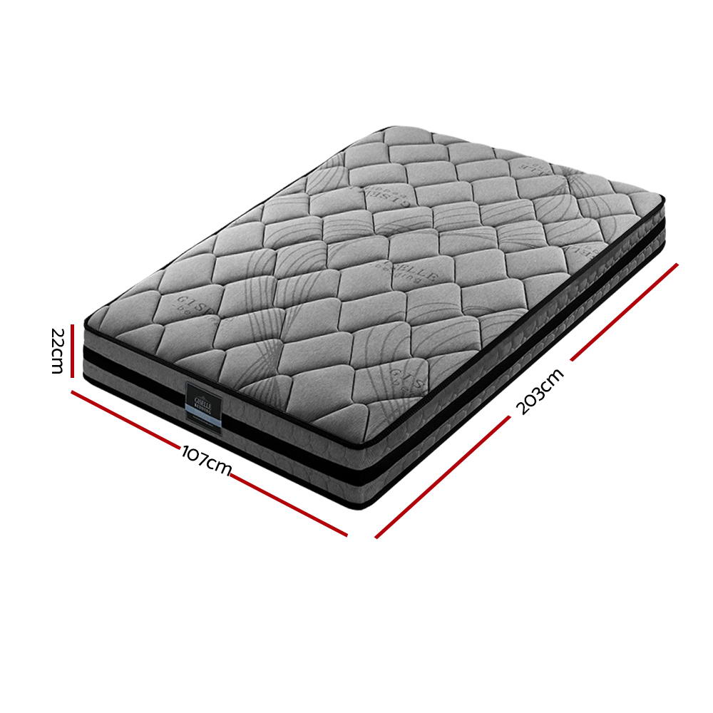 Giselle Bedding 22cm Mattress Medium Firm King Single — image 3
