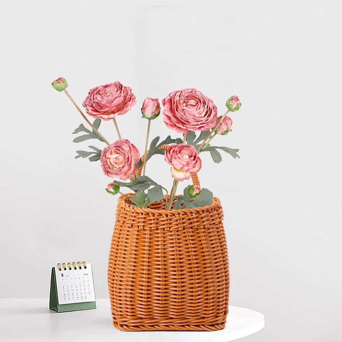 Vintage Wall Hanging Basket Kitchen Storage Basket Small Flower Basket Organizer - 15cm — image 5