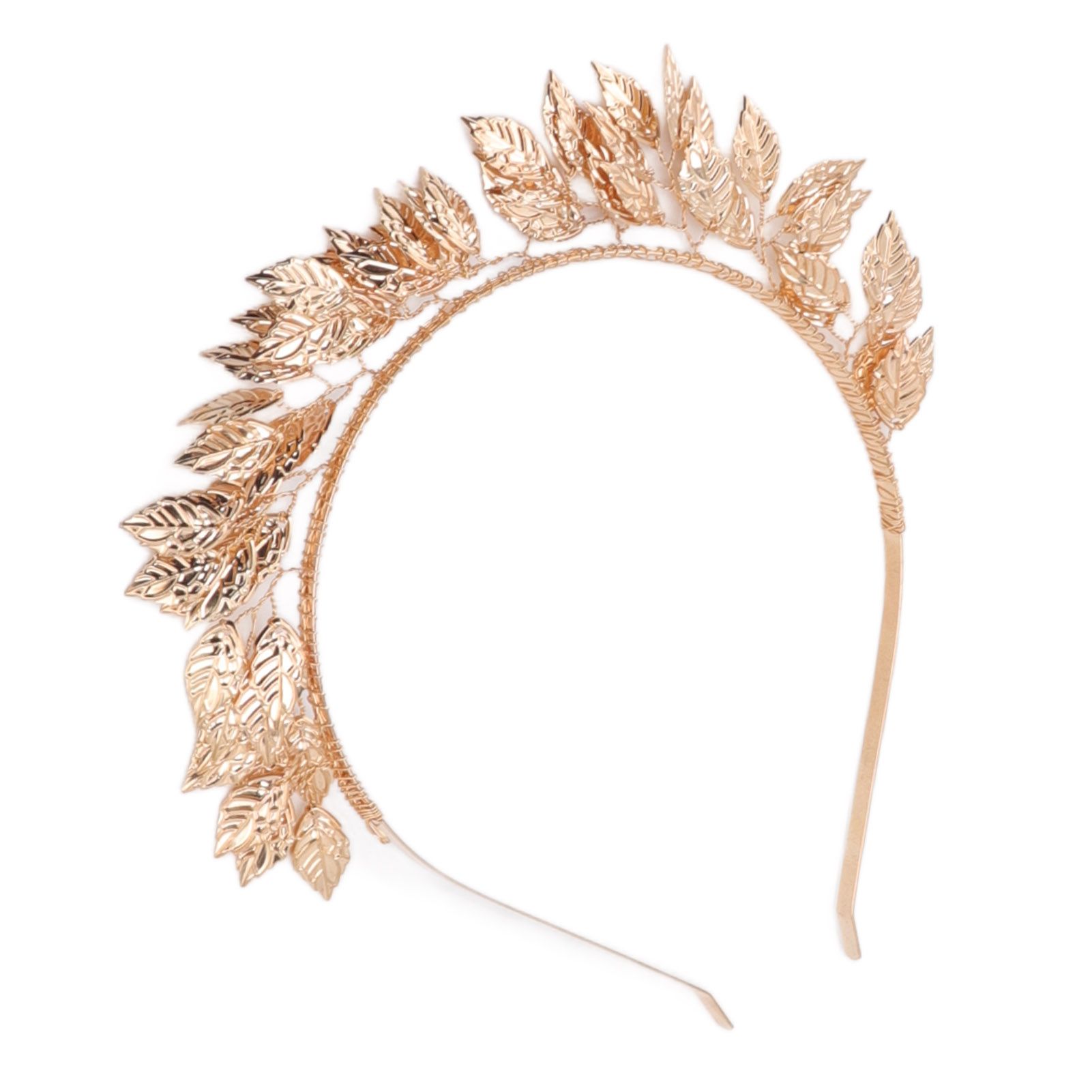 Baroque Metal Leaves Hair Hoop Hand Woven Bridal Headband Alloy Leaf Crown Hair Accessories โ image 6
