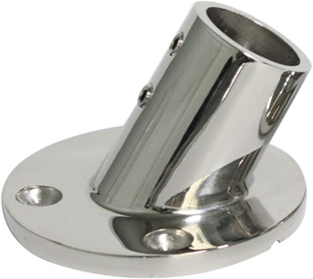 7/8'' 60 Degree Stainless Steel Boat Round Base Handrail Fittings — image 3