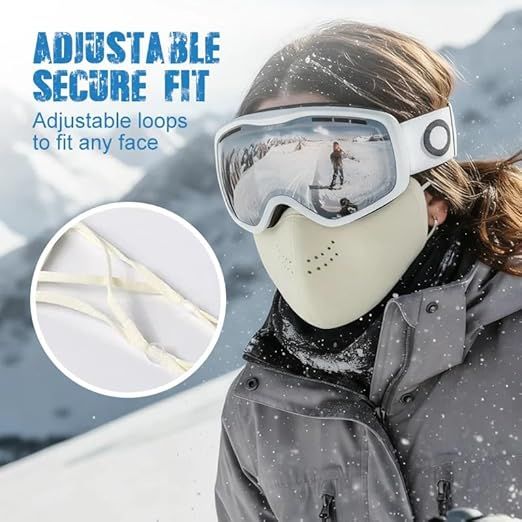 2-Pack Unisex Adjustable Breathable Warm Face Masks, Washable for Winter Use, Warm and Windproof, Extended Eye Coverage โ image 5