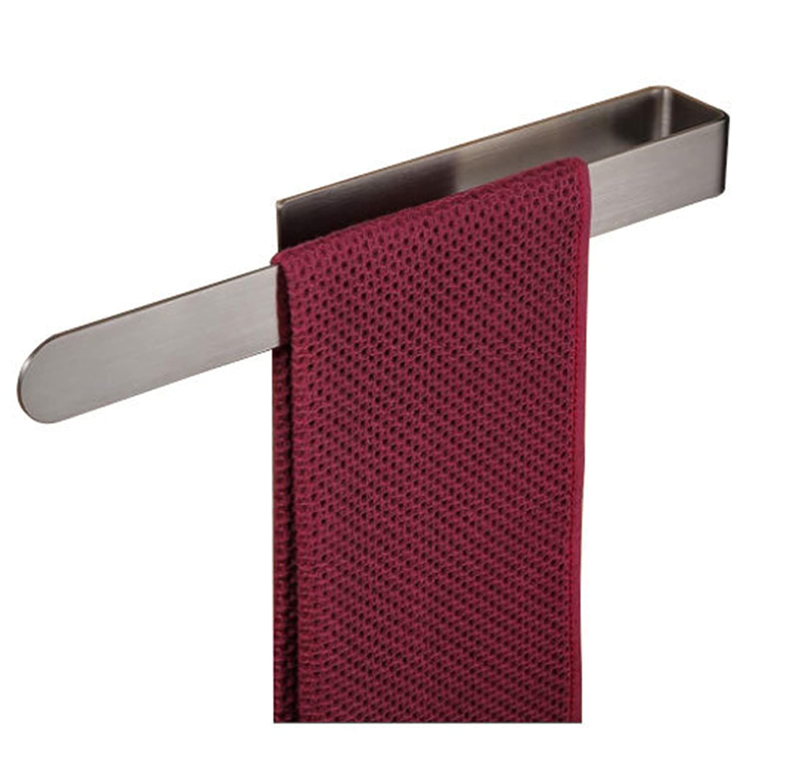Bathroom Holders silvery Towel Hanger, Towel Bar, Towel Ring Bathroom Organizer (Color: 37cm with Hook 2) โ image 4