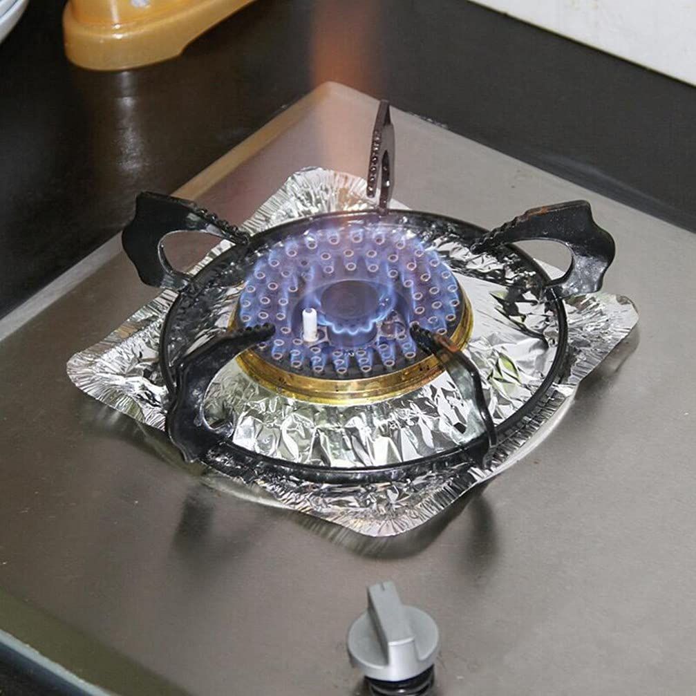 Sets Cooktop Covers for Stove Gas Burner Liners Electric Stove Liner Protector Aluminum Stove Liners Stove Coil Covers