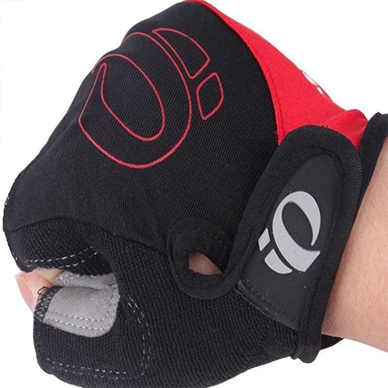 L Size Cycling Bicycle Half Finger Bike Gloves Unisex Anti Slip Padded - Blue โ image 4