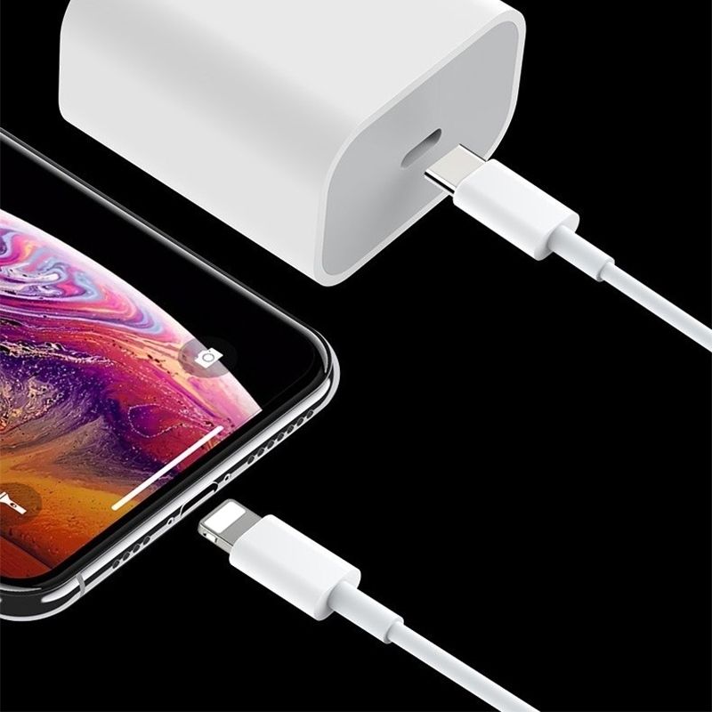 20W Fast Charger with 2m USB-C Cable, White, Compatible with iPhone — image 5