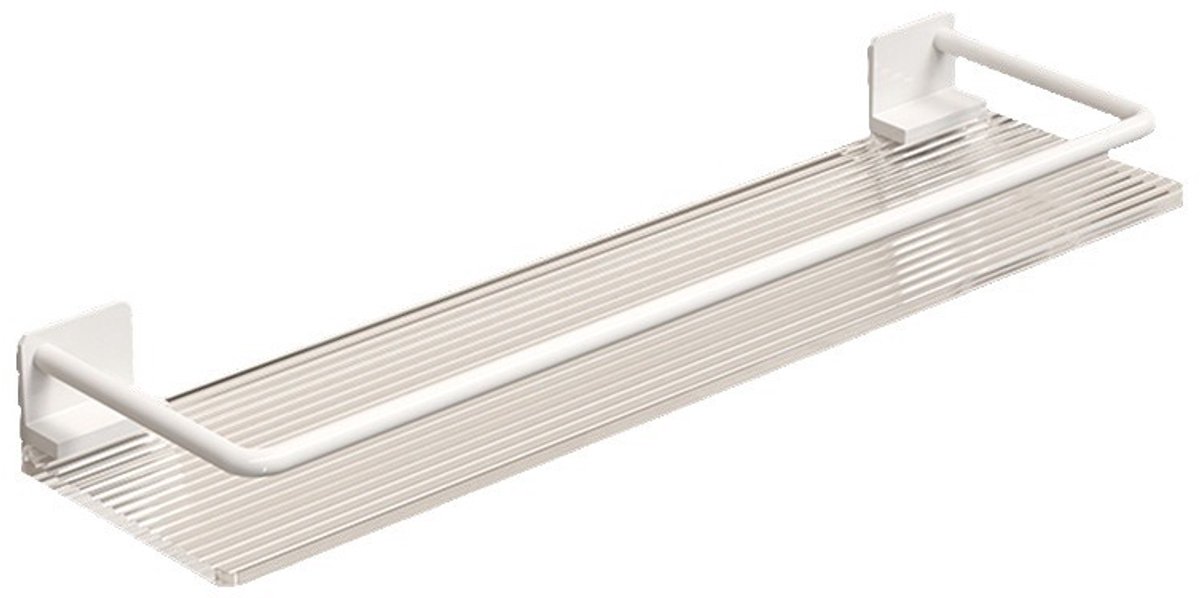 Bathroom Shelf - Wall Shelf - Milky White - Suitable for Toilet, Kitchen, Laundry Room, Farmhouse - for Item Storage, Room Decoration - Acrylic + Space