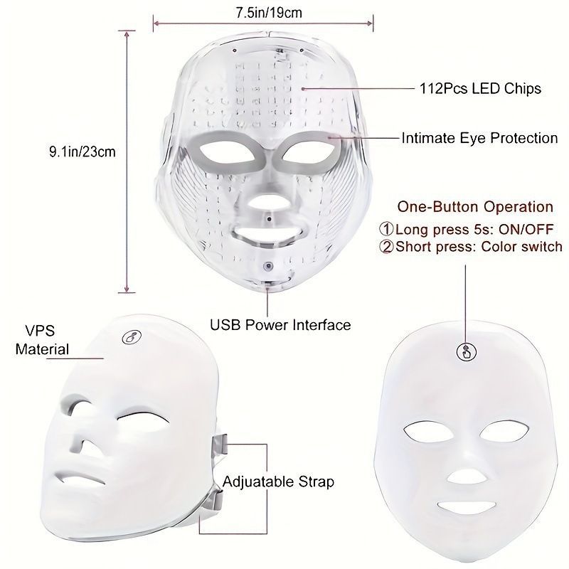 LED Facial Mask Skin Rejuvenation Anti-Aging LED Therapy Skincare Device โ image 2