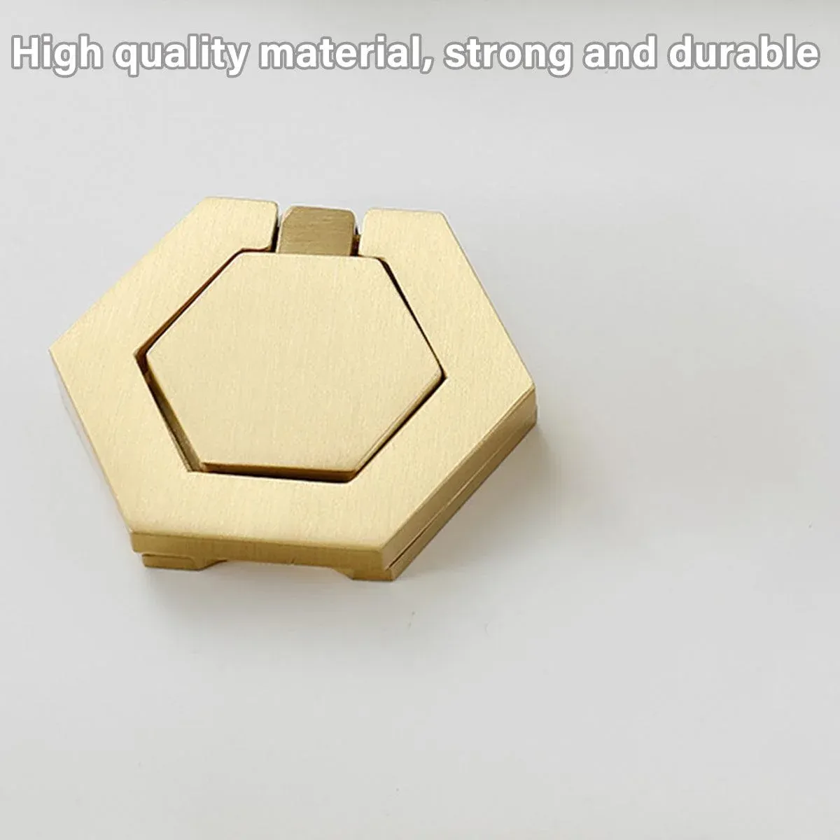 Modern Cabinet Door Handle Single Hole 6 Sided Pull Handle for Drawer Closet — image 5
