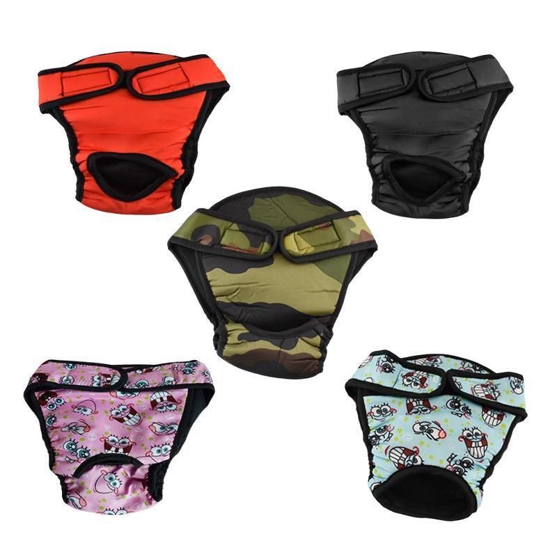 Washable Female Pet Dog Cat Nappy Diaper Physiological Pants Panties Underwear Blue - M โ image 4