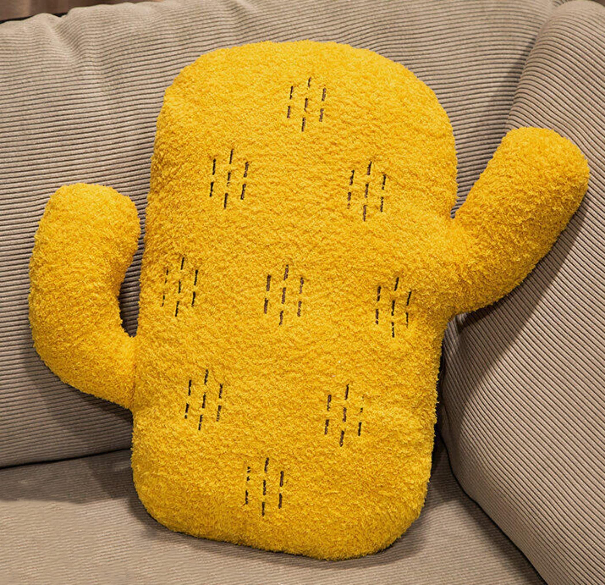Cute Soft Mushroom Pillow Cactus Pillow Sofa Cushion Plush Home Decoration Pillow cushion (30cmYellow) โ image 2