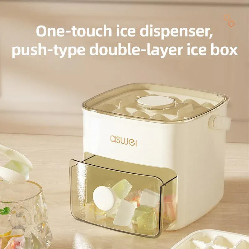 Portable Ice Compartment Cube Mold Plastic Ice Making Box and Ice Cube Holder โ image 5