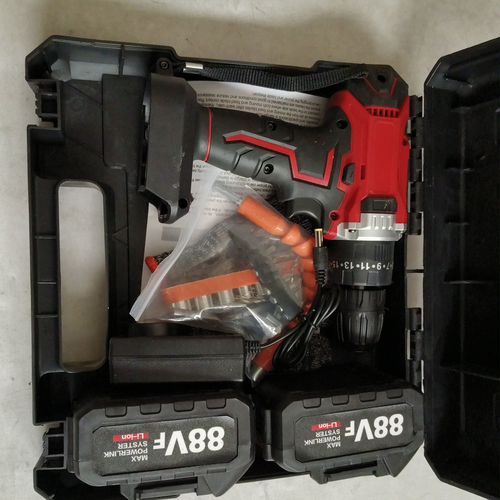 Cordless Drill w/2 Battery Heavy Duty Impact Driver Kit Brushless Hammer Set โ image 4