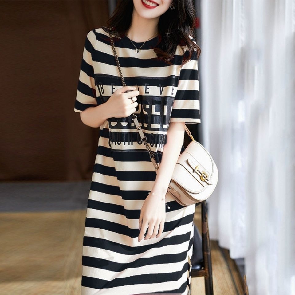 Zebina Womens Striped Short Sleeve Dress Black L Size: L; Height (cm): 165-170; Weight (kg): 55-60; Bust (cm): 90-94; Waist (cm): 74-78; Shoulder width (cm) โ image 5