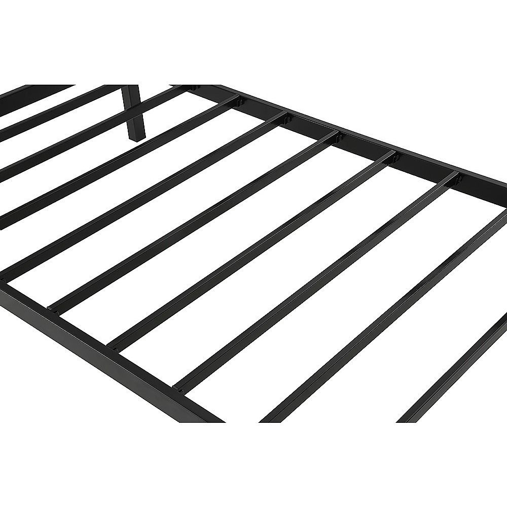 Single Daybed Metal Frame Sofa Premium Black Day Bed Steel Support β image 6