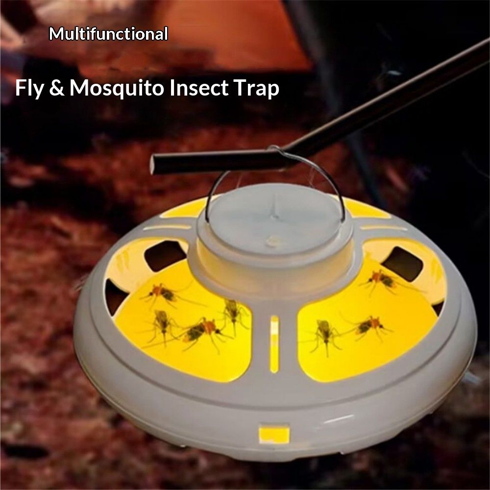 Updated Flea Traps for Inside Your Home with 10 Sticky Pads and USB Cable, Flea Light Traps for Home, Hanging Pest Control Device for Bugs Moths Gnats โ image 5