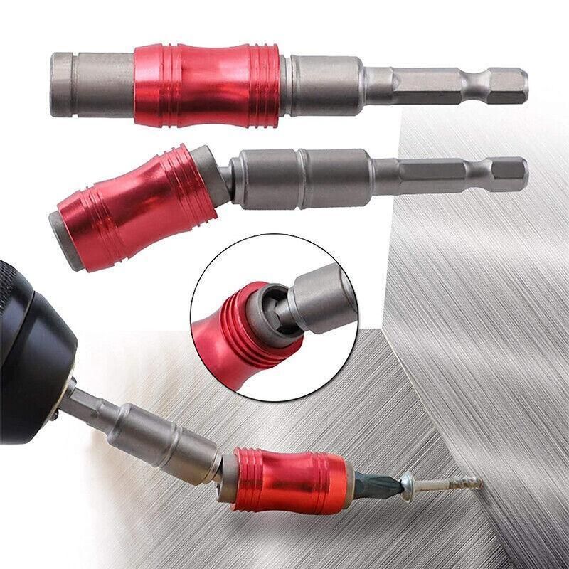 Pivot Drill Bit Holder Steel Impact Swivel Screw Adapter for Quick Bit Changes - Red Black โ image 4