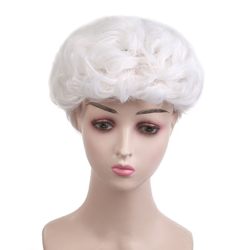 2pcs Judge Wig Lawyer Wig Washington Wig Court Wig Powdered Wig Barrister Wig Judge Costume Curly Closure Wig Human Hair โ image 3